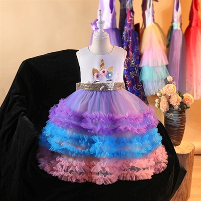 Three layer unicorn dress