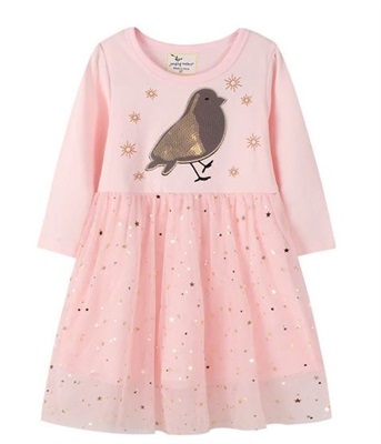 Bird Princess Mesh Clothes Party Tutu Dress 