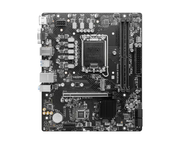 MSI PRO B760M-E DDR4 Intel LGA1700 MicroATX Motherboard