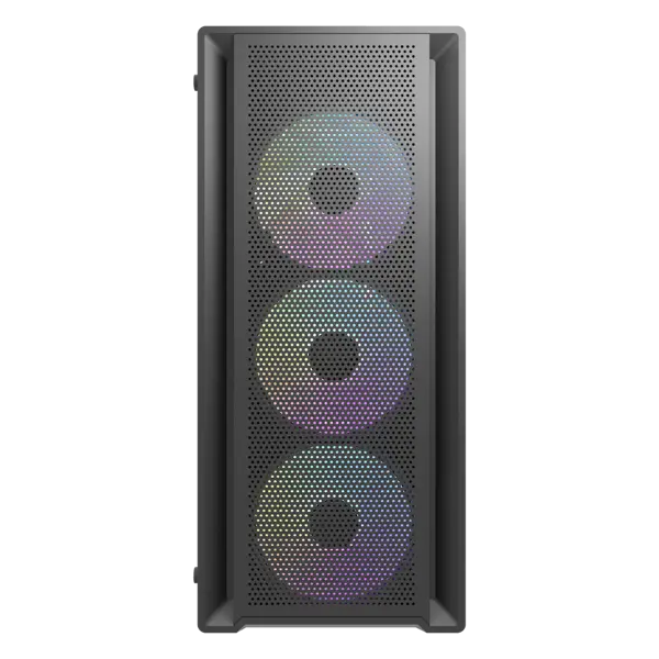 DarkFlash DK353 Mid-Tower ATX Gaming Case, 4x ARGB Fans Installed - Black