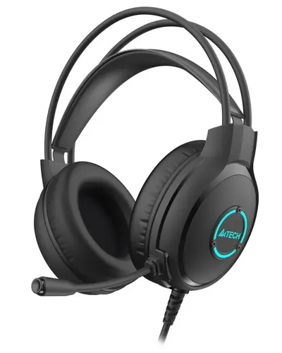 A4Tech FH300U Fstyler Neon Illuminate USB Stereo Headset - Black