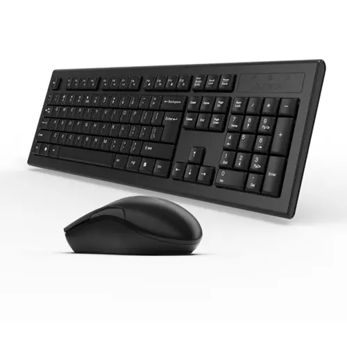 A4Tech 3000NS Wireless Keyboard & Mouse Combo - Black