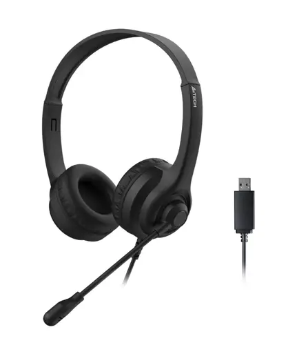 A4Tech HU-8 USB Stereo Headset - Black