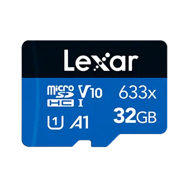 Lexar 32GB High Performance 633x microSDHC microSDXC UHS-I Blue Series Memory Card
