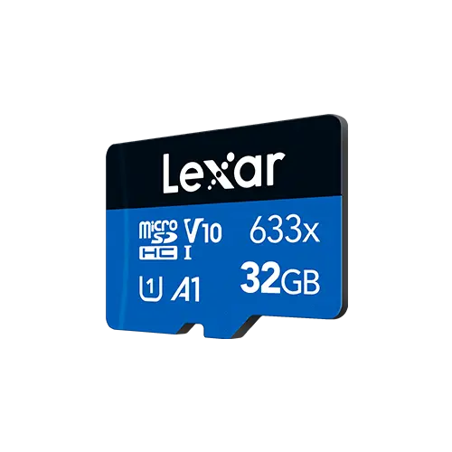 Lexar 32GB High Performance 633x microSDHC microSDXC UHS-I Blue Series Memory Card