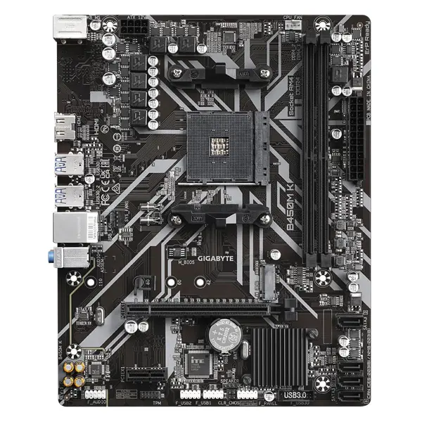 Gigabyte B450M K AMD AM4 DDR4 MicroATX Motherboard