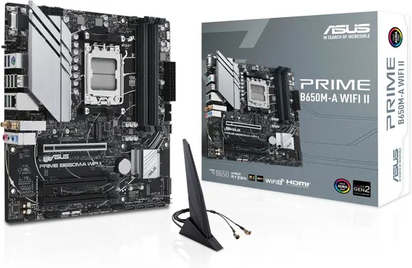 Asus Prime B650M-A WIFI II AMD AM5 DDR5 MicroATX Motherboard