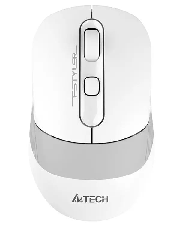 A4Tech FB10CS Dual Mode Rechargeable Wireless Mouse | Greyish White