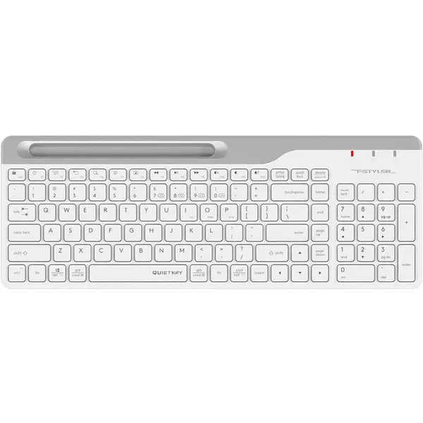 A4Tech Fstyler FBK25 QuietKey Bluetooth & 2.4G Wireless Keyboard - White