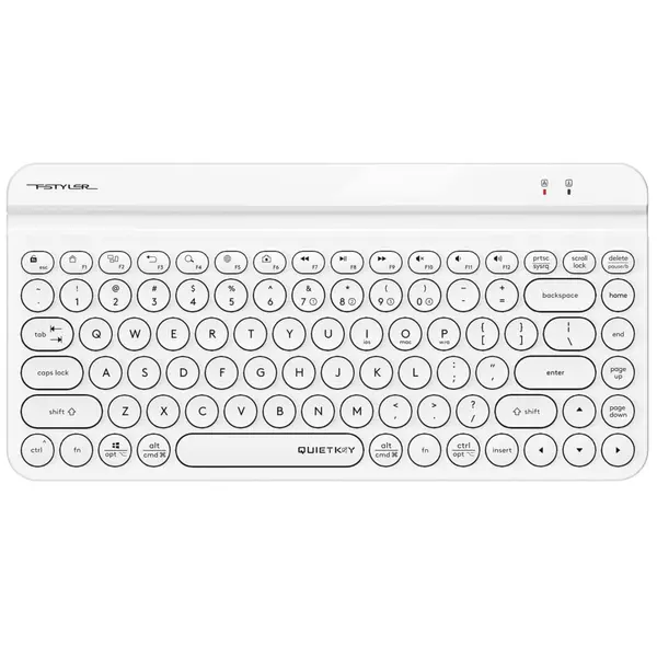 A4Tech Fstyler FBK30 Bluetooth & 2.4G Wireless Keyboard - White