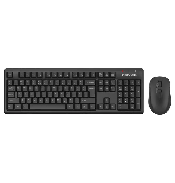 A4Tech Fstyler FG1200S 2.4G Power-Saving Wireless Keyboard & Mouse Combo - Black