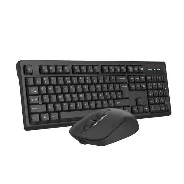 A4Tech Fstyler FG1200S 2.4G Power-Saving Wireless Keyboard & Mouse Combo - Black