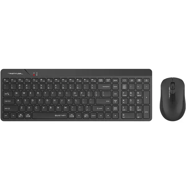 A4Tech Fstyler FG2300 Air2 2.4G QuietKey Wireless Keyboard & Mouse Combo - Black
