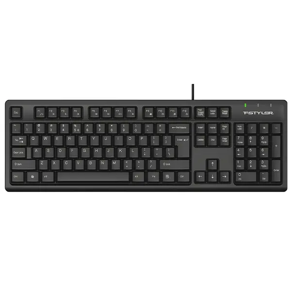 A4Tech Fstyler FK12 Multimedia Comfort Keyboard - Black