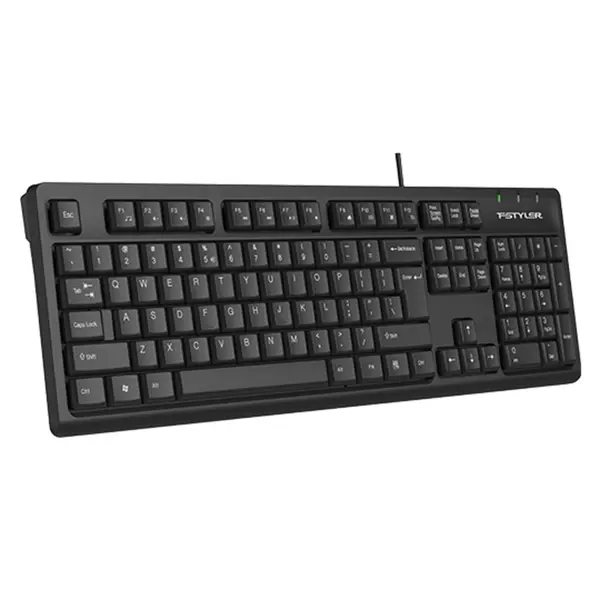 A4Tech Fstyler FK12 Multimedia Comfort Keyboard - Black