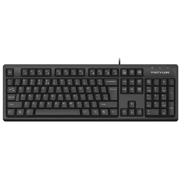 A4Tech Fstyler FKS12 Natural_A Multimedia Comfort Keyboard - Black