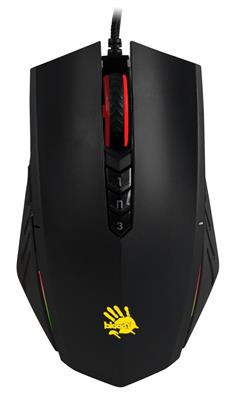Bloody A70 Light Strike - Ultra Core Activated, Drag Click Butterfly Click Gaming Mouse | Matte Black