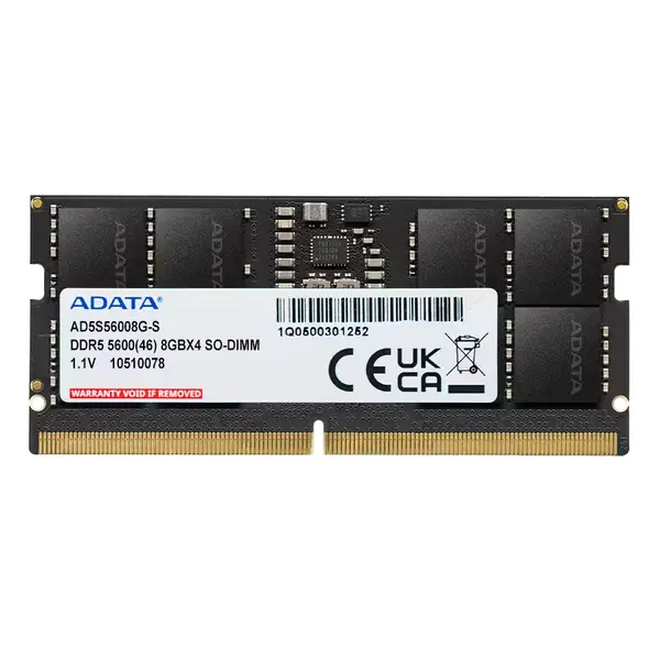 ADATA 8GB DDR5 5600 CL46 SO-DIMM Laptop RAM Memory Module