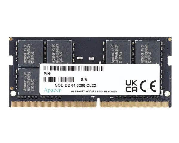 Apacer 8GB DDR4-3200Mhz CL22 SODIMM Laptop Memory