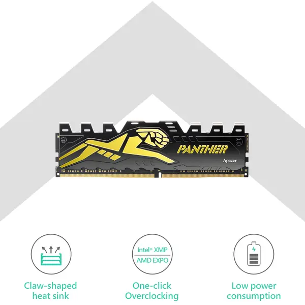 Apacer Panther 16GB DDR4 3200MHz CL16 Gaming Desktop Memory