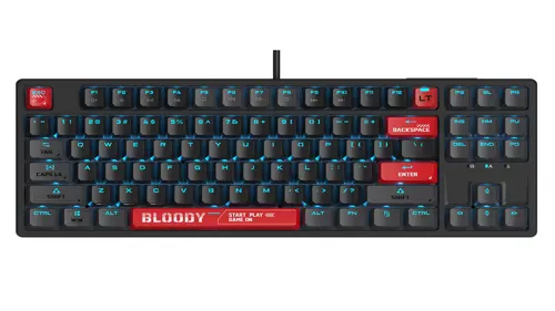 Bloody AT87 Alpha Optical Switch Mechanical Keyboard - Bloody Red