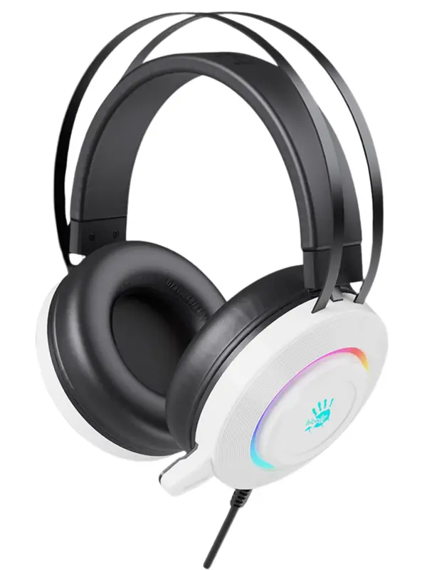 Bloody G521 Virtual 7.1 Surround Sound RGB Gaming Headset - White