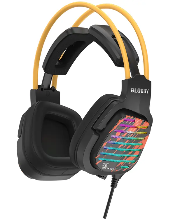 Bloody G565 Virtual 7.1 Surround Sound RGB Gaming Headset - Energy Black