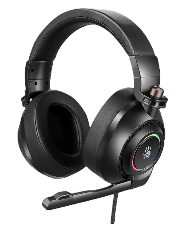 Bloody G580 Virtual 7.1 Surround Sound RGB Gaming Headphone - Black