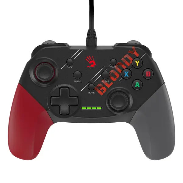 Bloody GP30 USB Wired Gaming Controller - Sports Red