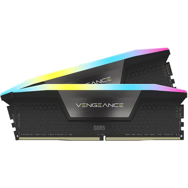 Corsair Vengeance RGB 32GB (2x16GB) 6200MHz C36 DDR5 DRAM Memory Kit - Black