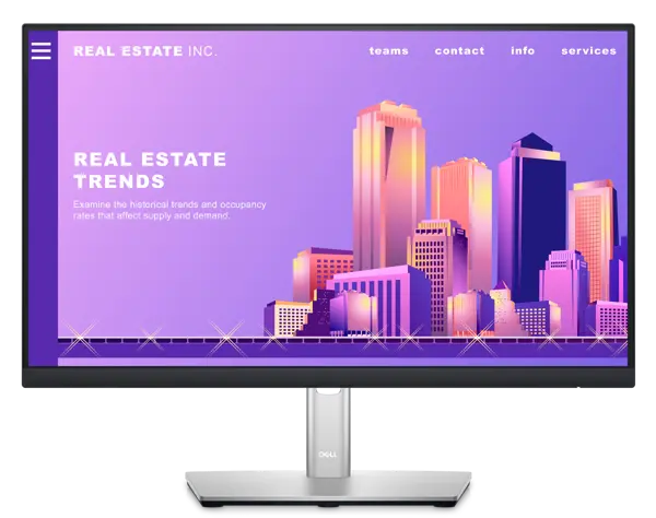 Dell P2222H 22" FHD 1080p, 5ms, 99% sRGB, IPS Monitor - Used