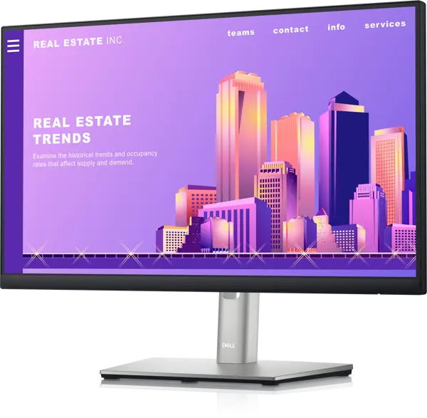 Dell P2222H 22" FHD 1080p, 5ms, 99% sRGB, IPS Monitor - Used