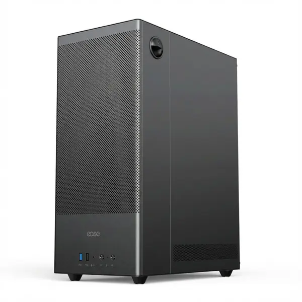 Ease EC120 Mesh & Tempered Glass Mid Tower ATX Case, 3 ARGB Fans Pre-Installed