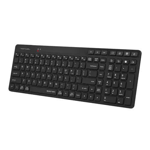 A4Tech Fstyler FBK27C AS Bluetooth & 2.4G Rechargeable Wireless Keyboard - Black