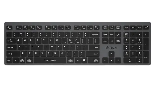 A4Tech Fstyler FBX50C Dual Mode Bluetooth / 2.4G Wireless Rechargeable Keyboard - Black