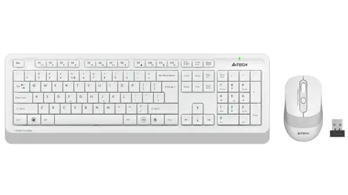 A4Tech Fstyler FG1010S 2.4G Wireless Keyboard & Mouse Combo - White