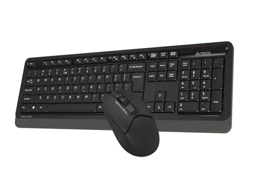 A4Tech Fstyler FG1012S 2.4G Wireless Keyboard & Mouse Combo - Black