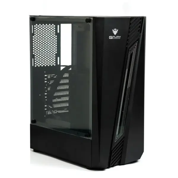 GFury Fire GF-120 Mid-Tower ATX Gaming PC Case - Black
