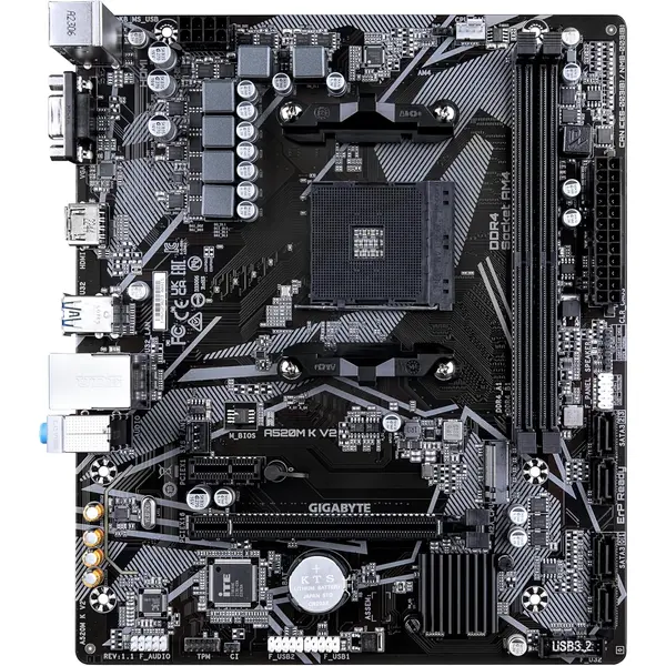 Gigabyte A520M K V2 AMD AM4 DDR4 MicroATX Motherboard