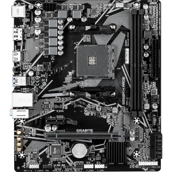 Gigabyte B550M H ARGB AMD AM4 DDR4 MicroATX Motherboard | Integrated ARGB Header