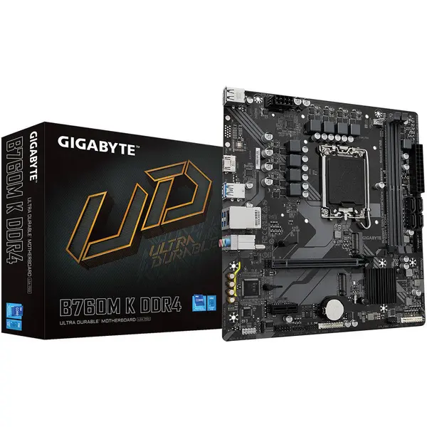 Gigabyte B760M K DDR4 Intel LGA1700 MicroATX Motherboard