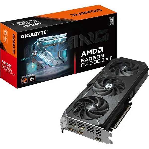 GIGABYTE Radeon RX 9060 XT Gaming 8G Graphics Card, PCIe 5.0, 8GB GDDR6