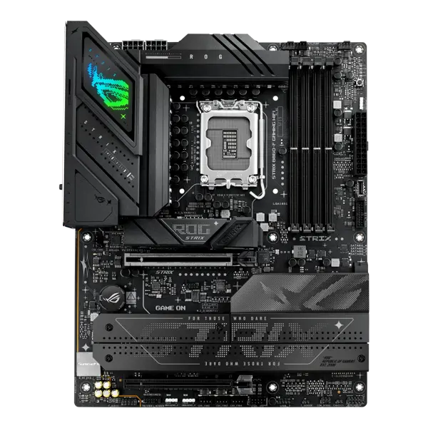 ASUS ROG Strix B860-F Gaming WiFi, ATX Motherboard, PC Ready with Advanced AI, 16+1+2+1 Power Levels, DDR5 Slots, PCIe 5.0, Four M.2 Slots, WiFi 7, Aura Sync RGB Lighting