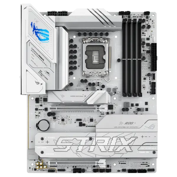 ASUS ROG Strix B860-A Gaming WiFi, ATX Motherboard, Advanced AI Ready, 14+1+2+1 Power Stages, DDR5, PCIe 5.0, Four M.2 Slots, WiFi 7, AI Networking II, Aura Sync RGB