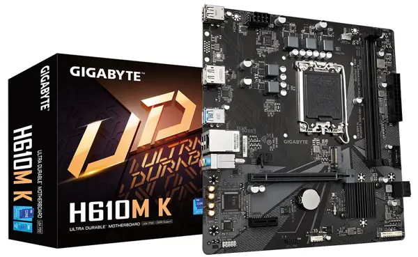 Gigabyte H610M K Intel LGA1700 DDR5 MicroATX Motherboard