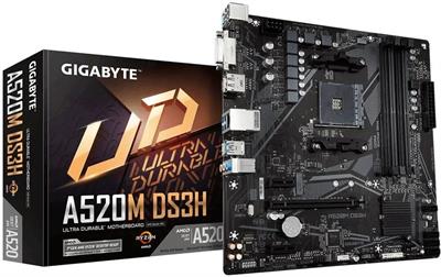 Gigabyte A520M DS3H AMD AM4 DDR4 MicroATX Motherboard