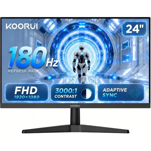 KOORUI G2412V FHD 180Hz VA Gaming Monitor | Blue Light Filter, HDMI, VESA 99% sRGB Accurate Colors
