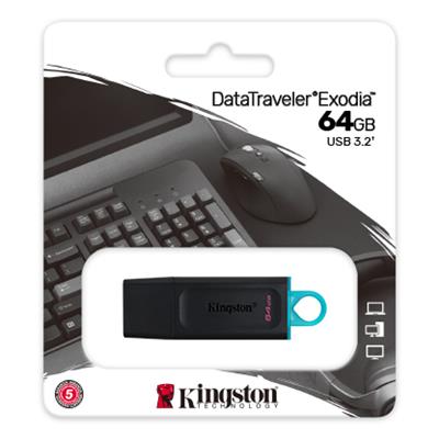 Kingston 64GB DataTraveler Exodia 3.2 USB Flash Drive