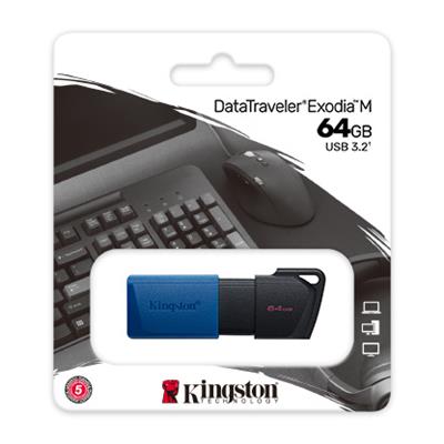 Kingston 64GB DataTraveler Exodia M 3.2 USB Flash Drive