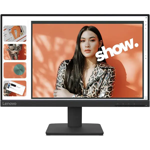 Lenovo L22-4e 21.5" FHD IPS Office Monitor - 100Hz Refresh Rate, 4 ms MPRT, 99% sRGB, Tilt Stand - Raven Black